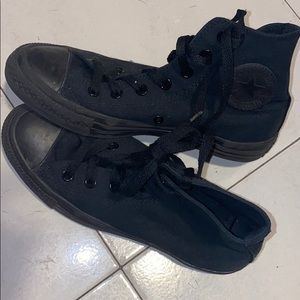 Black high top Converse